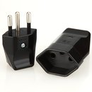 Schutzkontakt Kupplung und Stecker schwarz fr die...