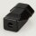 Schutzkontakt-Stecker & Kupplung Schweiz schwarz – Set – 250V/10A – mit Schraubkontakten und Zugentlastung