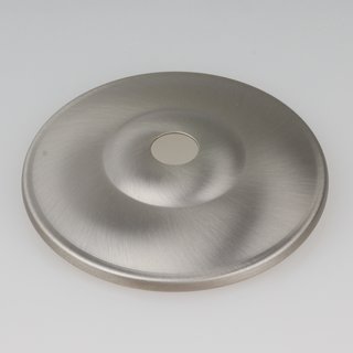Kuppelscheibe Abschluscheibe Metall edelstahloptik Durchmesser 65 mm