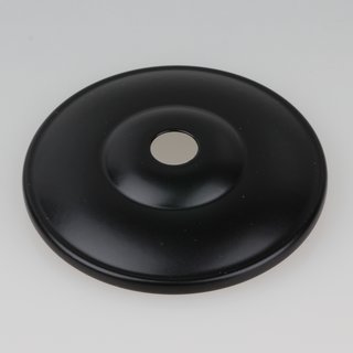 Kuppelscheibe Abschluscheibe Metall schwarz Durchmesser 65 mm