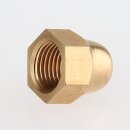 M10x1 Hutmutter | Messing roh unbehandelt | DIN 1587