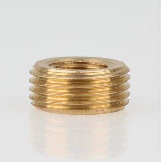 3/8 AG auf M10x1 IG Reduzier Gewinde-Adapter | Lnge 7 mm | Messing roh