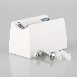 S14d Sockel-Fassung Kunststoff wei &ndash; fr 230V Linestra Linienlampen &ndash; inkl. Befestigungsmaterial