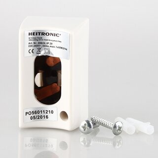 S14d Sockel-Fassung Kunststoff wei &ndash; fr 230V Linestra Linienlampen &ndash; inkl. Befestigungsmaterial