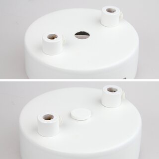 Abschluss-Stopfen wei fr Rohr  13 mm