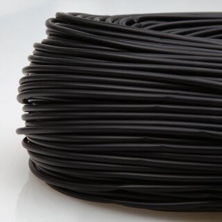 PVC Isolierschlauch 3,5 mm Innendurchmesser &ndash; schwarz &ndash; Meterware