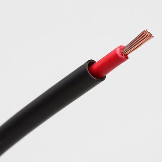 PVC Isolierschlauch 3,5 mm Innendurchmesser &ndash; schwarz &ndash; Meterware