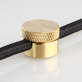 Lampen Distanz-Aufhänger „Affenschaukel“ – Messing roh 20x4,3 mm, Metall, Umlenkung von Kabeln