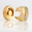 Lampen Distanz-Aufhänger „Affenschaukel“ – Messing roh 20x4,3 mm, Metall, Umlenkung von Kabeln