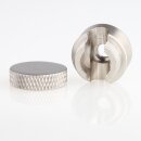 Lampen Distanz-Aufhänger „Affenschaukel“ – Messing Edelstahloptik 20x4,3 mm, Metall, Umlenkung von Kabeln