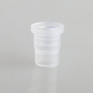 Kabeldurchführungstülle Ø 9 mm | Weich-PVC transparent | Für Lochbohrung 8 mm | Durchgang 6,5 mm