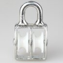 Doppelte Umlenkrolle / Blockseilrolle 20 mm aus Zinkdruckguss, verzinkt – Nylonrollen, für Kabel bis Ø 6 mm