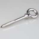 Ringbolzen 5x50 mm mit Holzgewinde – Edelstahl A4, seewasser- & säurebeständig