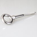 Ringbolzen 6x60 mm mit Holzgewinde &ndash; Edelstahl A4,...