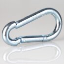 Feuerwehr-Karabinerhaken – Industriequalität, galvanisch verzinkt, ähnlich DIN 5299 Form C, Tragfähigkeit 230 kg