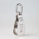 Umlenkrolle / Blockseilrolle Edelstahl  32 mm mit...