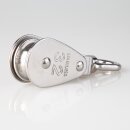 Umlenkrolle / Blockseilrolle Edelstahl Ø 32 mm mit...