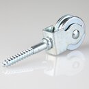 Umlenkrolle / Vogelrolle Metall  30 mm mit Holzgewinde...