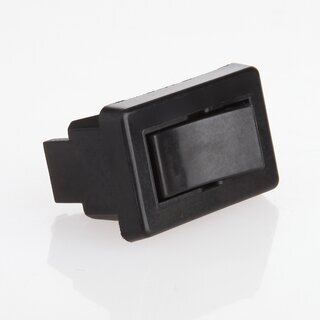 Tischleuchten Wippschalter &ndash; Lampen Einbau-Wippschalter schwarz, 1-polig, 250V/2A, Schraubanschluss