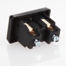 Tischleuchten Wippschalter – Lampen Einbau-Wippschalter schwarz, 1-polig, 250V/2A, Schraubanschluss