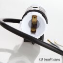 E14 Doppel-Lampenfassung 2A/250 V T150 mit Anschlusskabel – Amica 1016134 YT405.1000.01