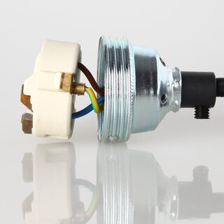 E27 Porzellan-Innenstein mit Erdanschluss fr Premium Metallfassungen