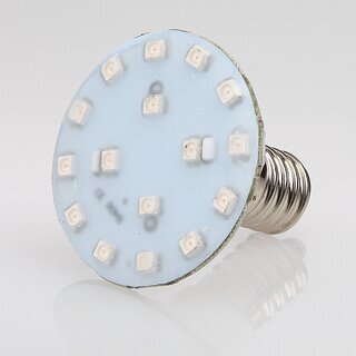 E14 LED Kappenlampe 1,2W rot &ndash; 16+4 SMD, 230V, passend fr Diamantschliffkappen