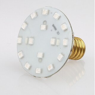 E14 LED Kappenlampe 1,2W blau &ndash; 16+4 SMD, 230V, passend fr Diamantschliffkappen