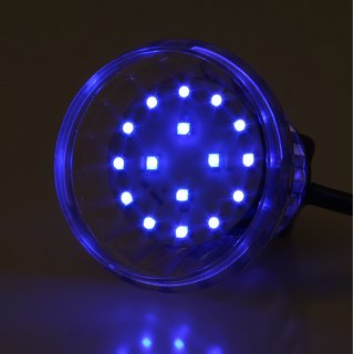 E14 LED Kappenlampe blau 16+4 SMD 1,2W/230V