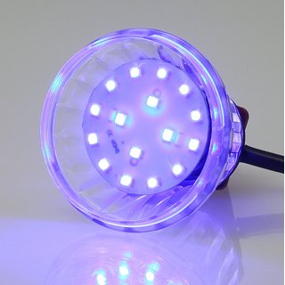 E14 LED Kappenlampe blau 16+4 SMD 1,2W/230V