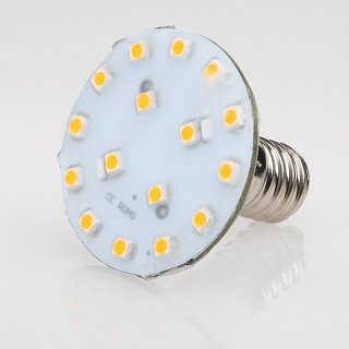 E14 LED Kappenlampe warmwei 16+4 SMD 1,2W/230V