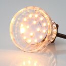 E14 LED Kappenlampe 1,2W warmweiß – 16+4 SMD, 230V, passend für Diamantschliffkappen
