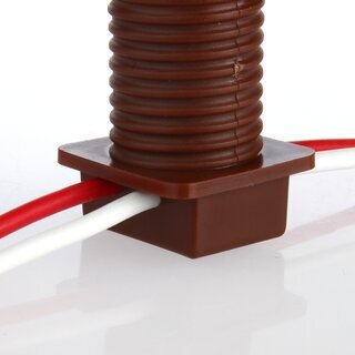 Hpler E14/230V Komplettfassung mit gelber Diamantschliffkappe &ndash; Set fr Schaustellerbeleuchtung