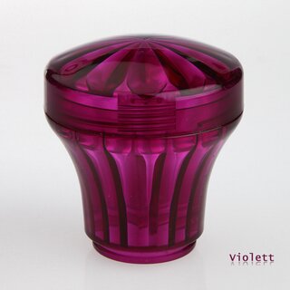 Hpler E14/230V Komplettfassung mit violetter Diamantschliffkappe &ndash; Set fr Schaustellerbeleuchtung