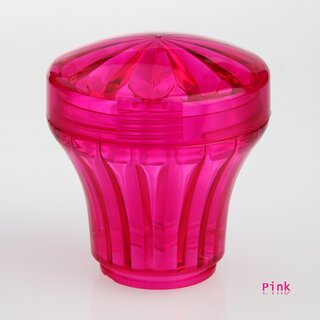 Hpler E14/230V Komplettfassung mit pinker Diamantschliffkappe &ndash; Set fr Schaustellerbeleuchtung