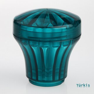 Hpler E14/230V Komplettfassung mit trkiser Diamantschliffkappe &ndash; Set fr Schaustellerbeleuchtung