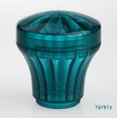 Hpler E14/230V Fassung Diamantschliffkappen-Set trkis
