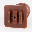 Höpler E14/230V Komplettfassung mit grüner Diamantschliffkappe – Set für Schaustellerbeleuchtung