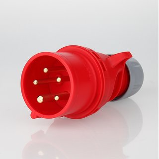 PCE CEE Stecker 5-polig 16A/400V IP44 rot