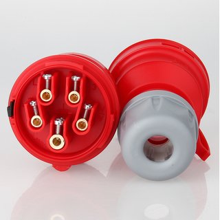 PCE CEE Stecker 5-polig 16A/400V IP44 rot