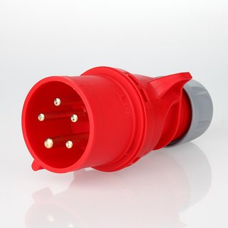 PCE CEE Stecker 5-polig 32A/400V IP44 rot