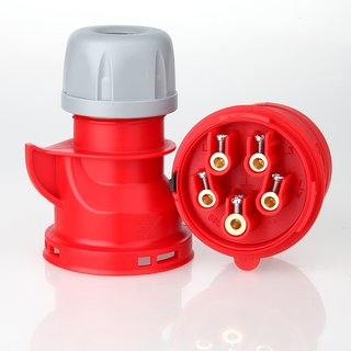 PCE CEE Stecker 5-polig 32A/400V IP44 rot