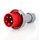 PCE CEE Stecker 5-polig 63A/400V IP66/67 rot/grau
