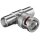 BNC T-Adapter BNC-Stecker auf 2x BNC-Kupplung mit Goldkontakten