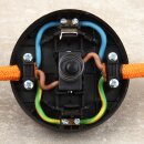 Fuß-Tretschalter Fußschalter Schnurschalter transparent 65x30mm 250V/2A für Rundkabel