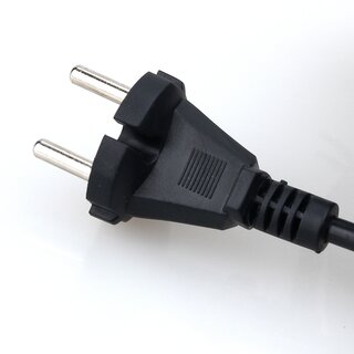 Staubsauger-Anschlussleitung schwarz 7,5 m H03VV-F 2x0,75 mm