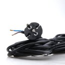 Staubsauger-Anschlussleitung schwarz 7,5 m H03VV-F 2x0,75 mm²