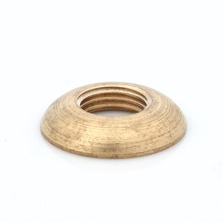 M10x1 Halbrundmutter 20x4 mm &ndash; Messing roh, unbehandelt, Lampenbau