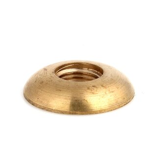 M10x1 Halbrundmutter 24x5 mm &ndash; Messing roh, unbehandelt, Lampenbau
