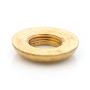 M13x1 Halbrundmutter 24x5 mm – Messing roh, unbehandelt, Lampenbau